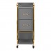 Hairdressing Trolley GABBIANO SOLO Grey-Gold